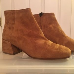 Vince Ostend Pewter Suede Camel Booties
